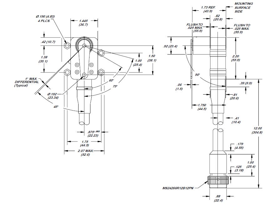 Haydon 40100 Series Flap Slat Switch
