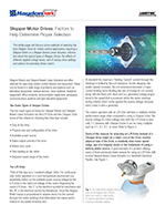 Selecting the Proper Stepper Drive